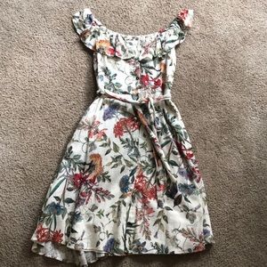Floral off the shoulder dress